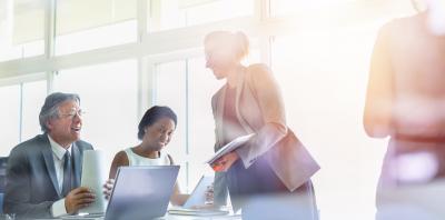 Colleagues in a meeting