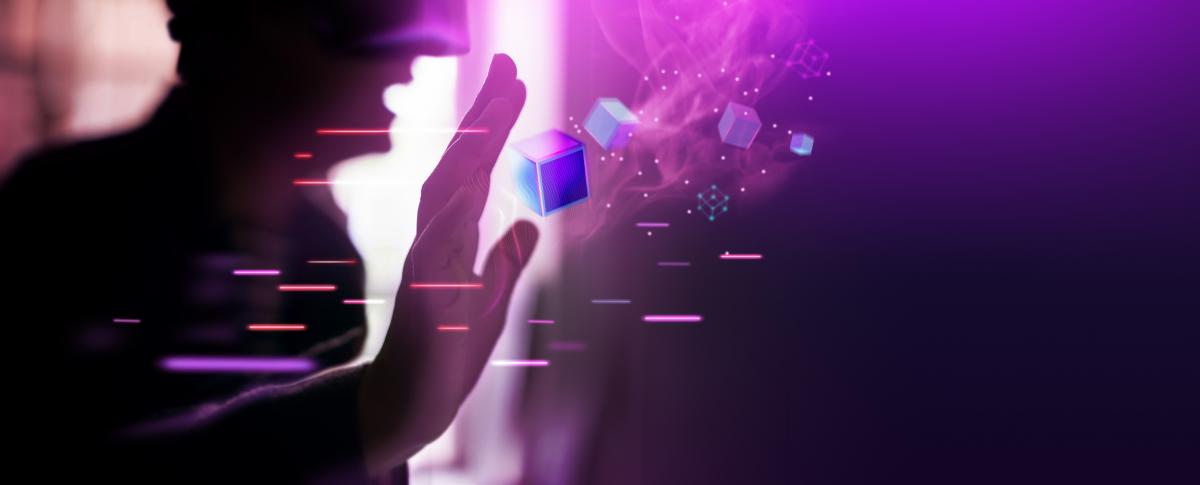 Person using headset