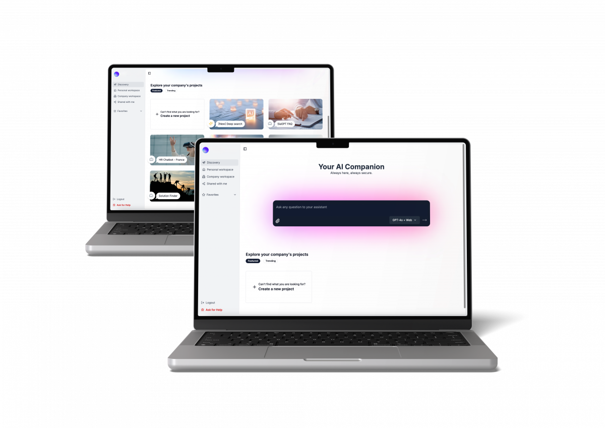Screenshots of SiaGPT