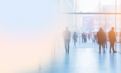 People in a building