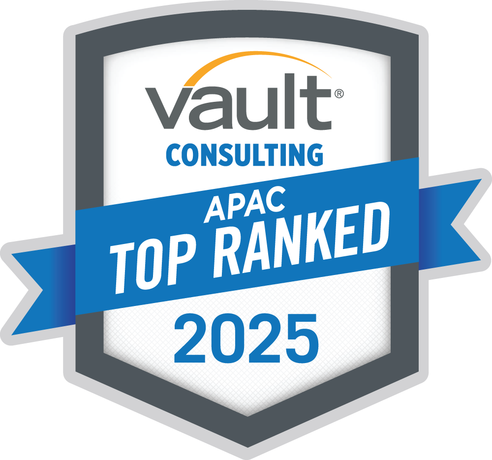 Vault top ranked APAC badge