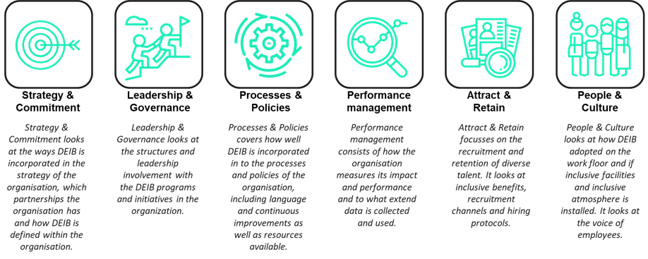 The six key components of our diagnostic