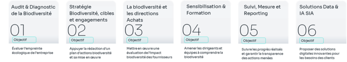 Sia vous accompagne à travers 6 axes 