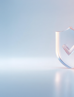 Bouclier avec une coche sur fond transparent