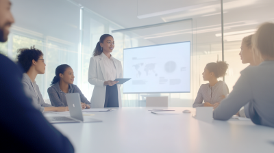 Person giving a presentation